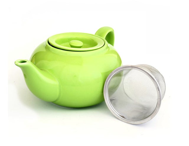 Pluto Green Porcelain Teapot with Infuser - Tea and Whimsey